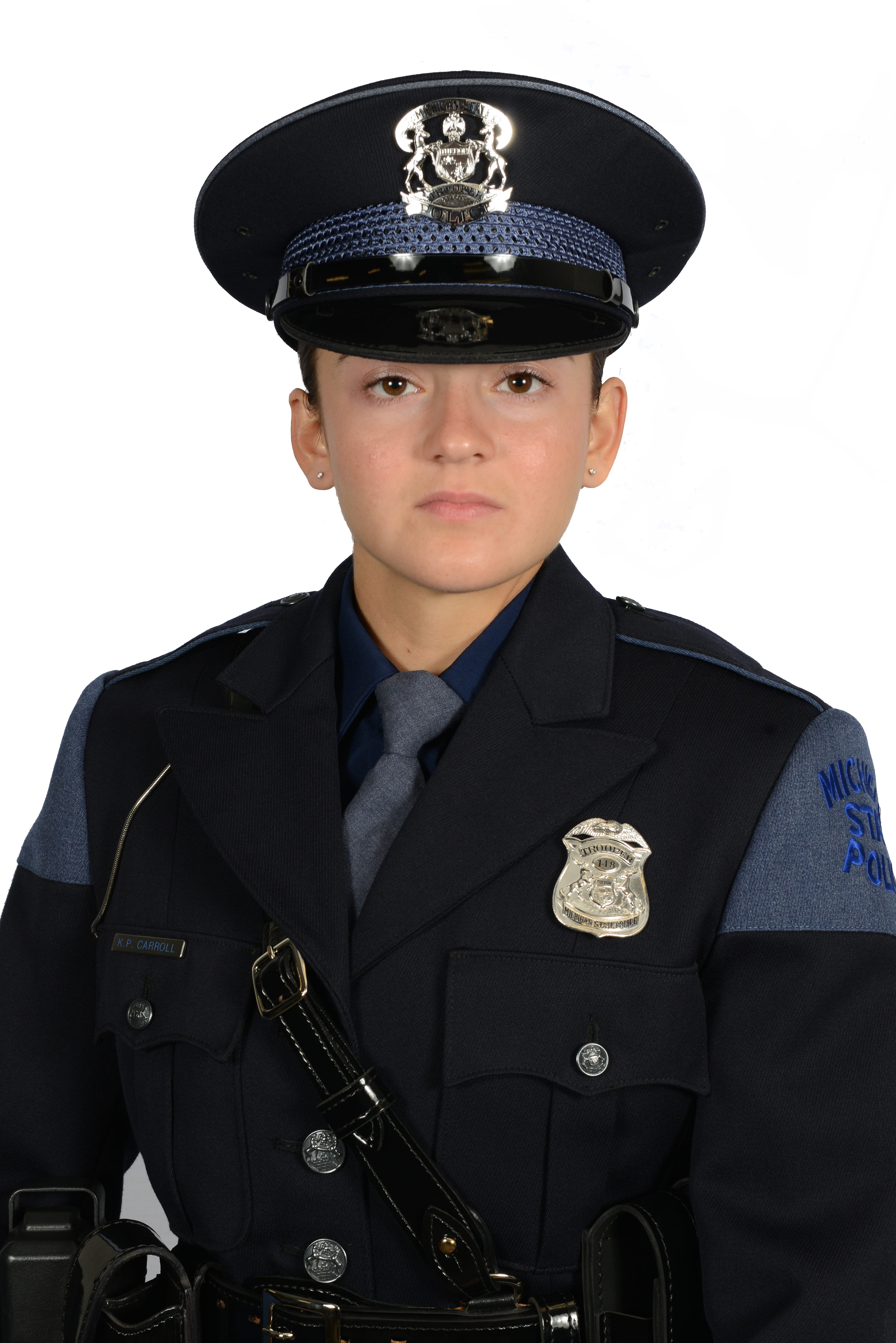 Official Michigan State Police photo of Trooper Kasey Carroll