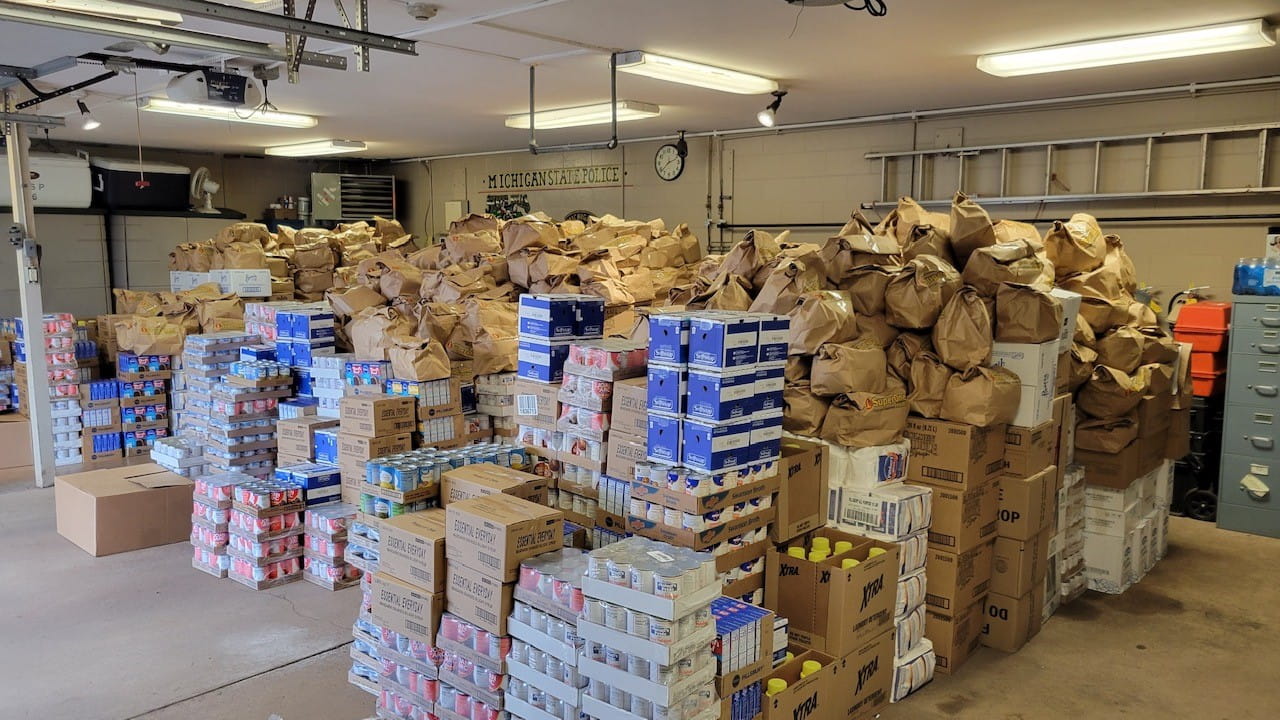 Photo of food collected