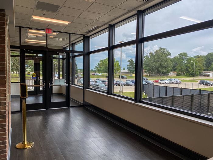 Photo of entrance inside Training Academy