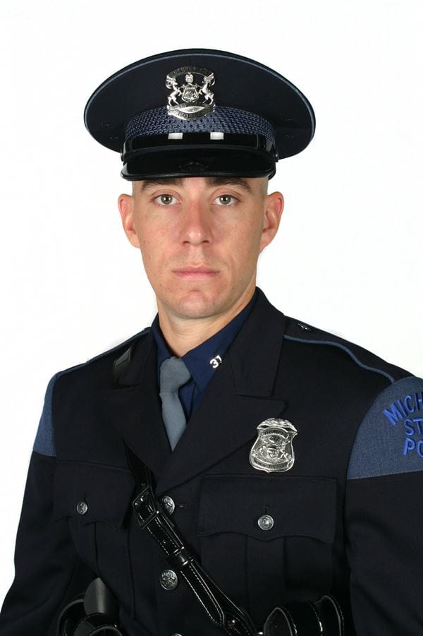 Official MSP photo of Trooper Adam Whited