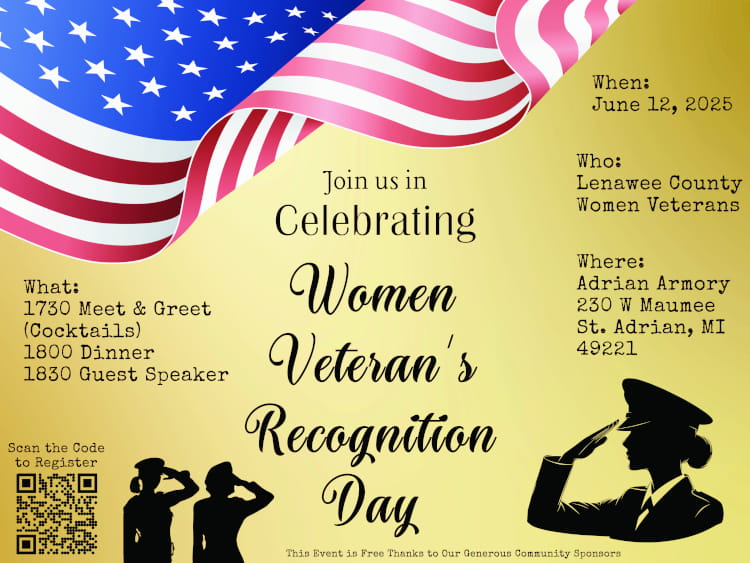 Lenawee Women Veteran's Recognition day