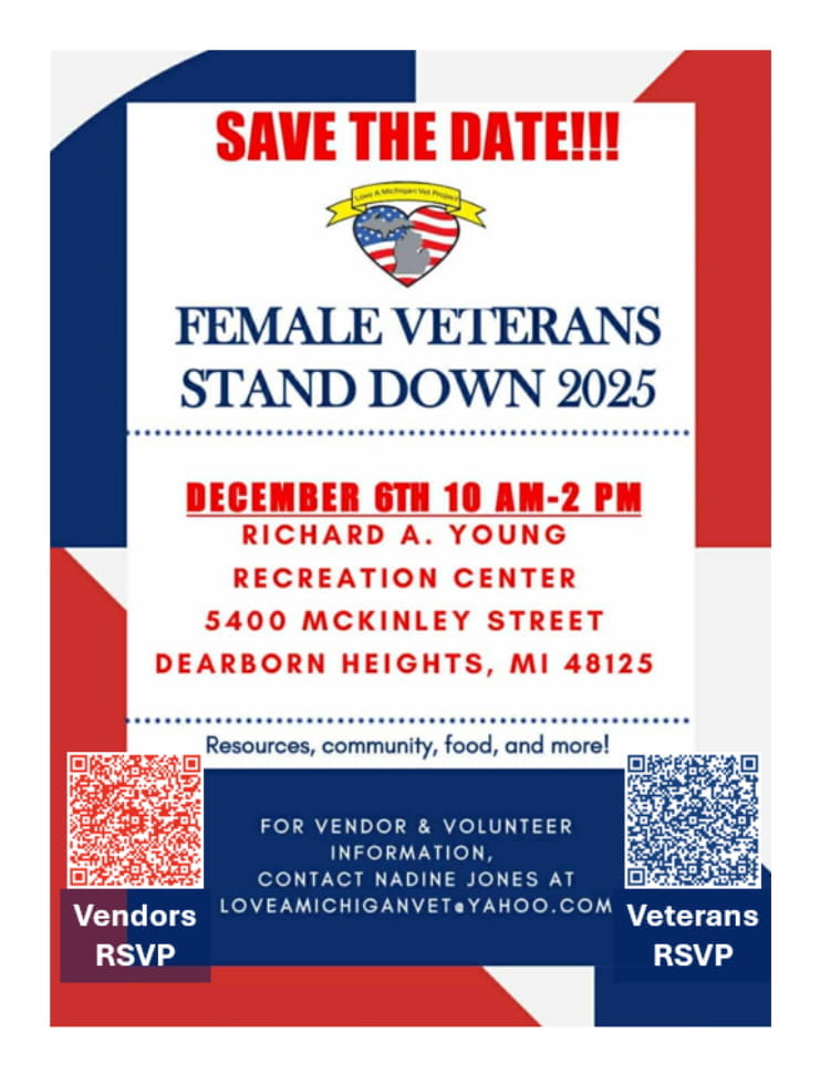 Dearborn Heights Female Veterans Stand Down