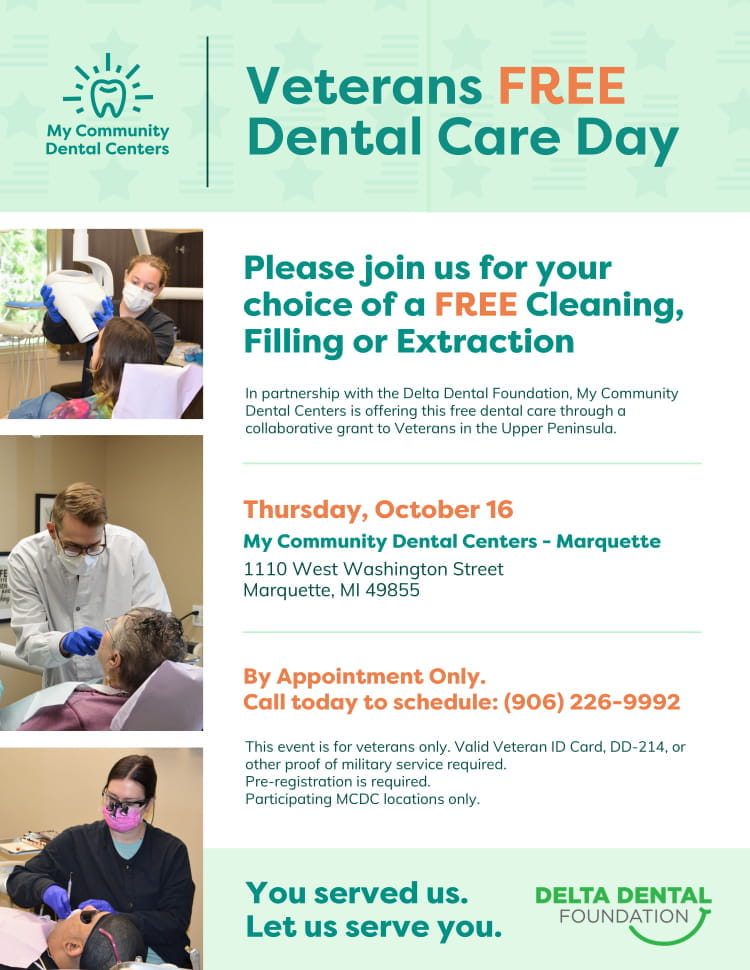 Marquette Veterans Free Dental Day