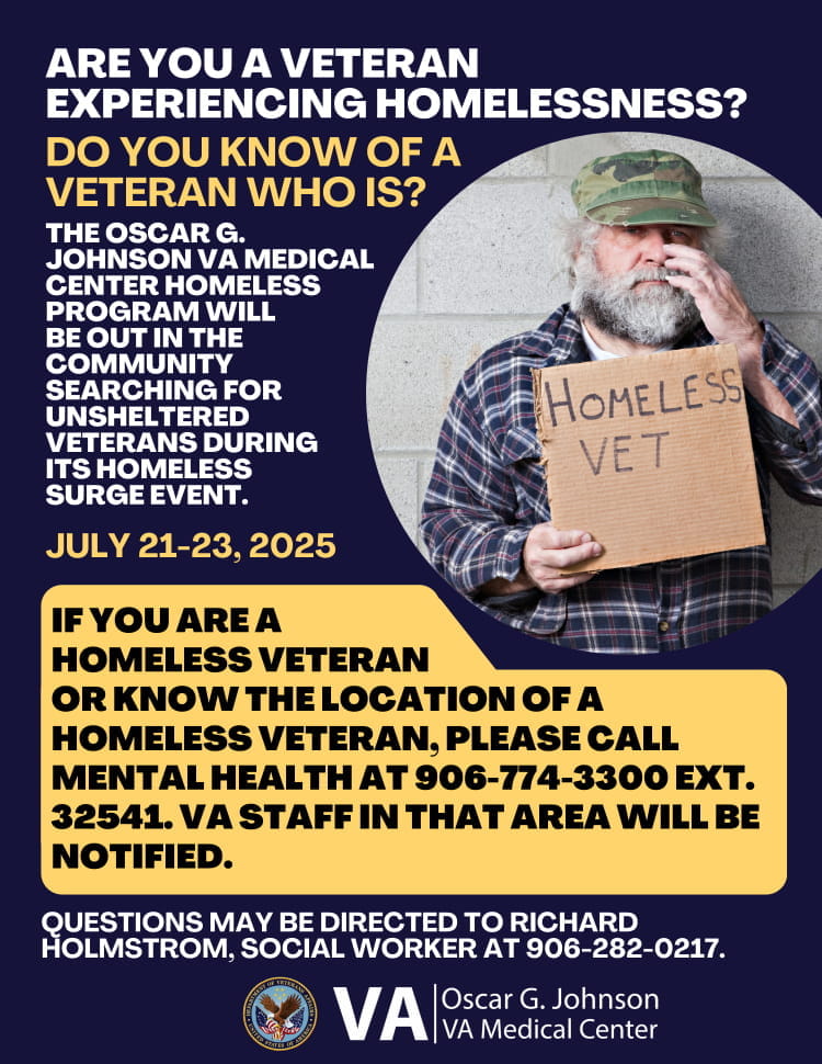 Iron Mountain VA Homeless Surge
