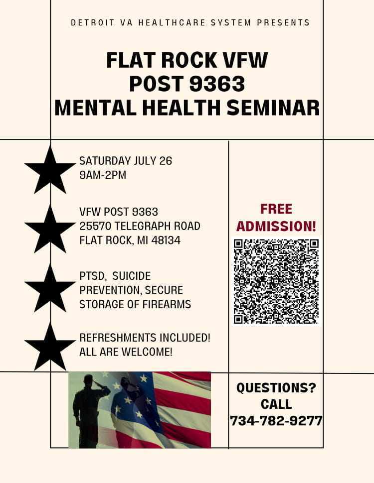 Flat Rock VFW Mental Health Seminar