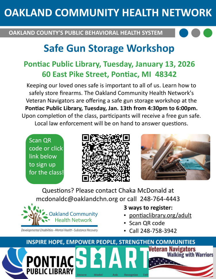 Pontiac Safe Gun Storage Workshop
