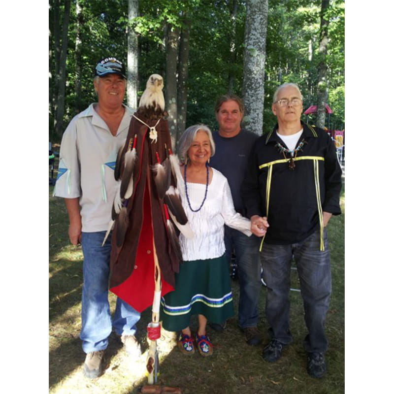 Linda Woods and her Eagle Staff ‘Migizi’