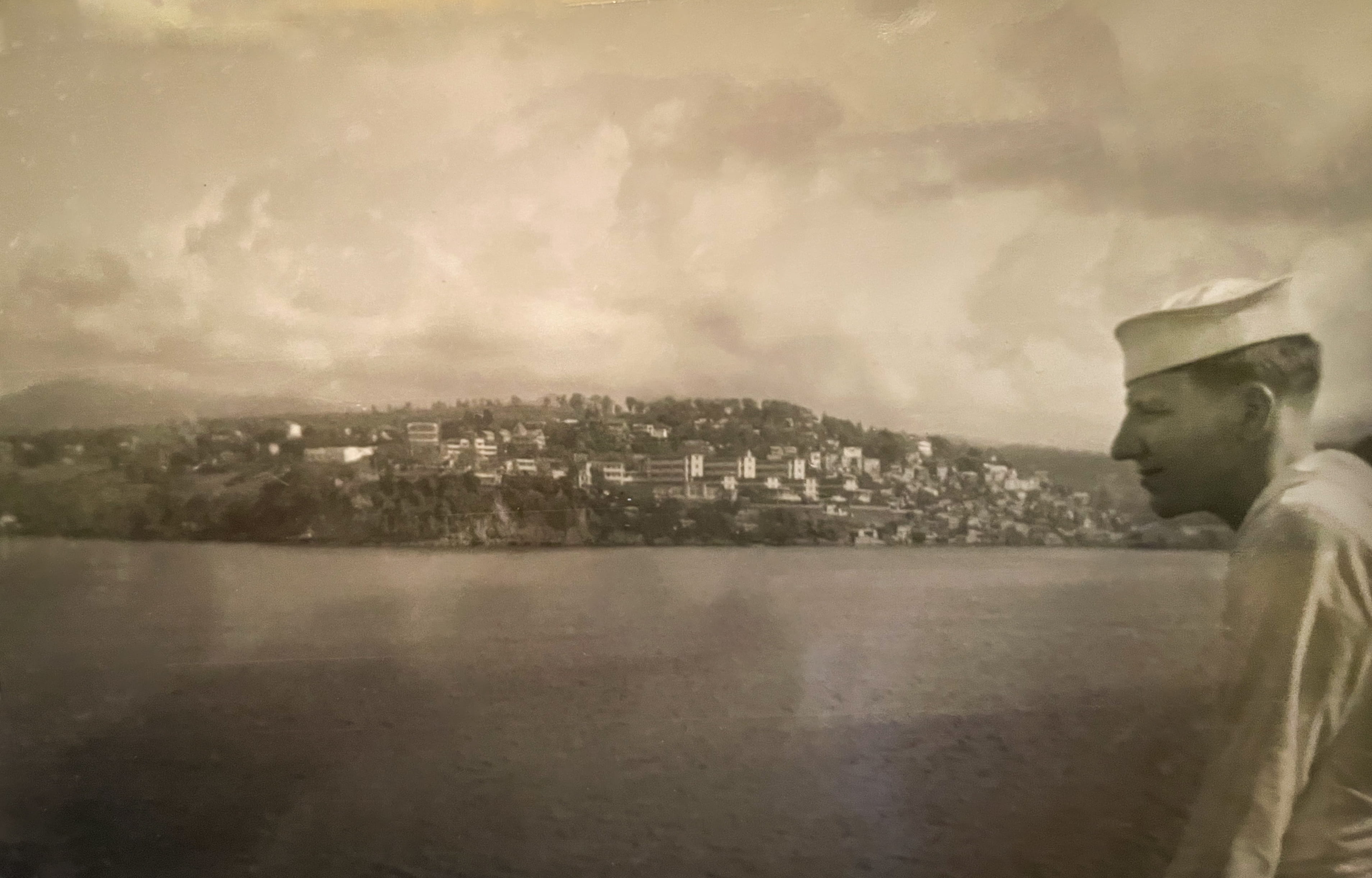 Wisney on Naval ship