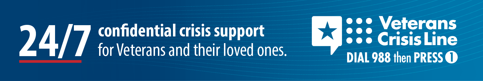 Veterans Crisis Line information photo