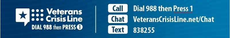 Veterans Crisis Line information photo