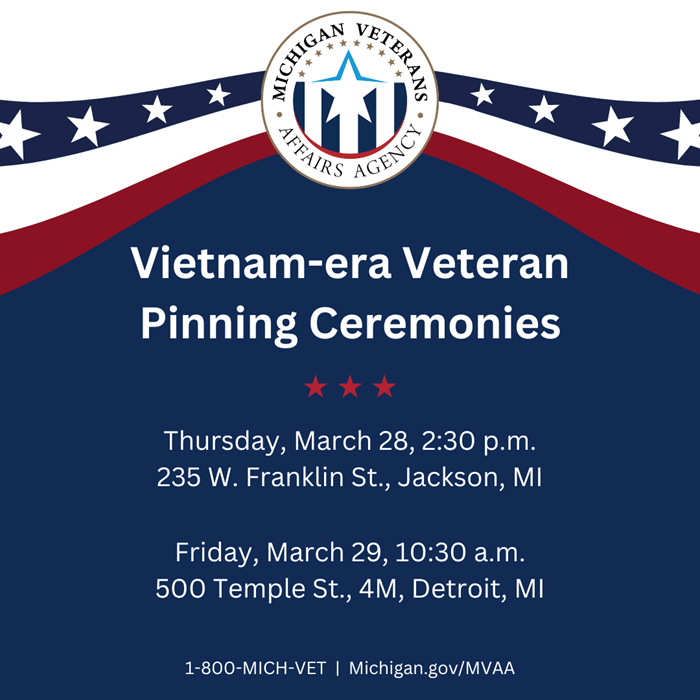 Vietnam pinning ceremony flyer for 2024