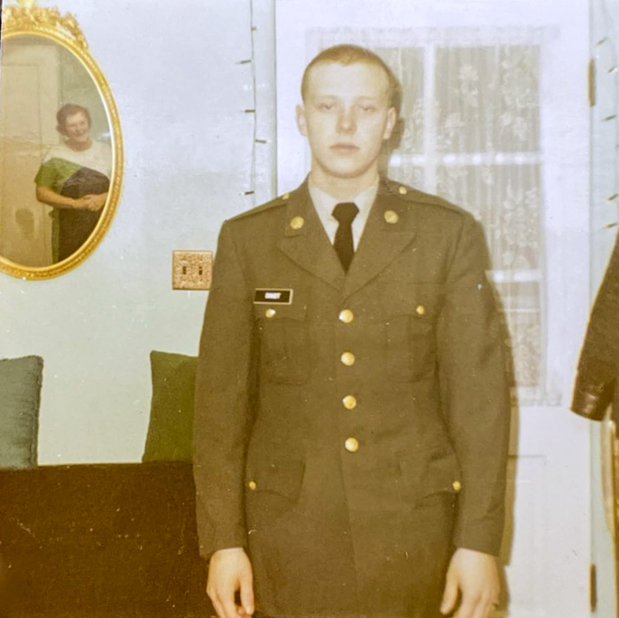 Don Doudt in Army Class A uniform