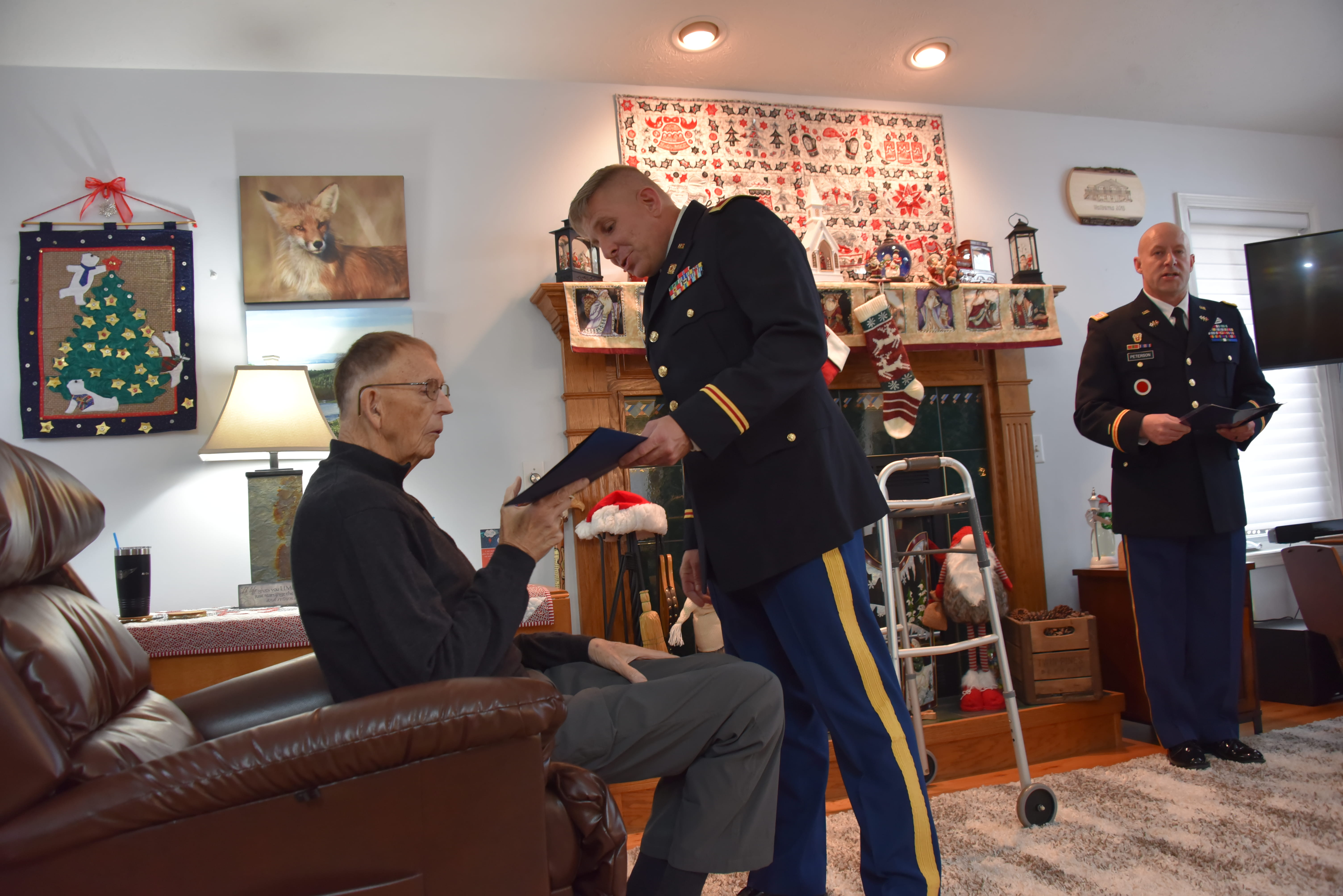Danny Walburn receives Vietnam Veteran Recognition Certificate