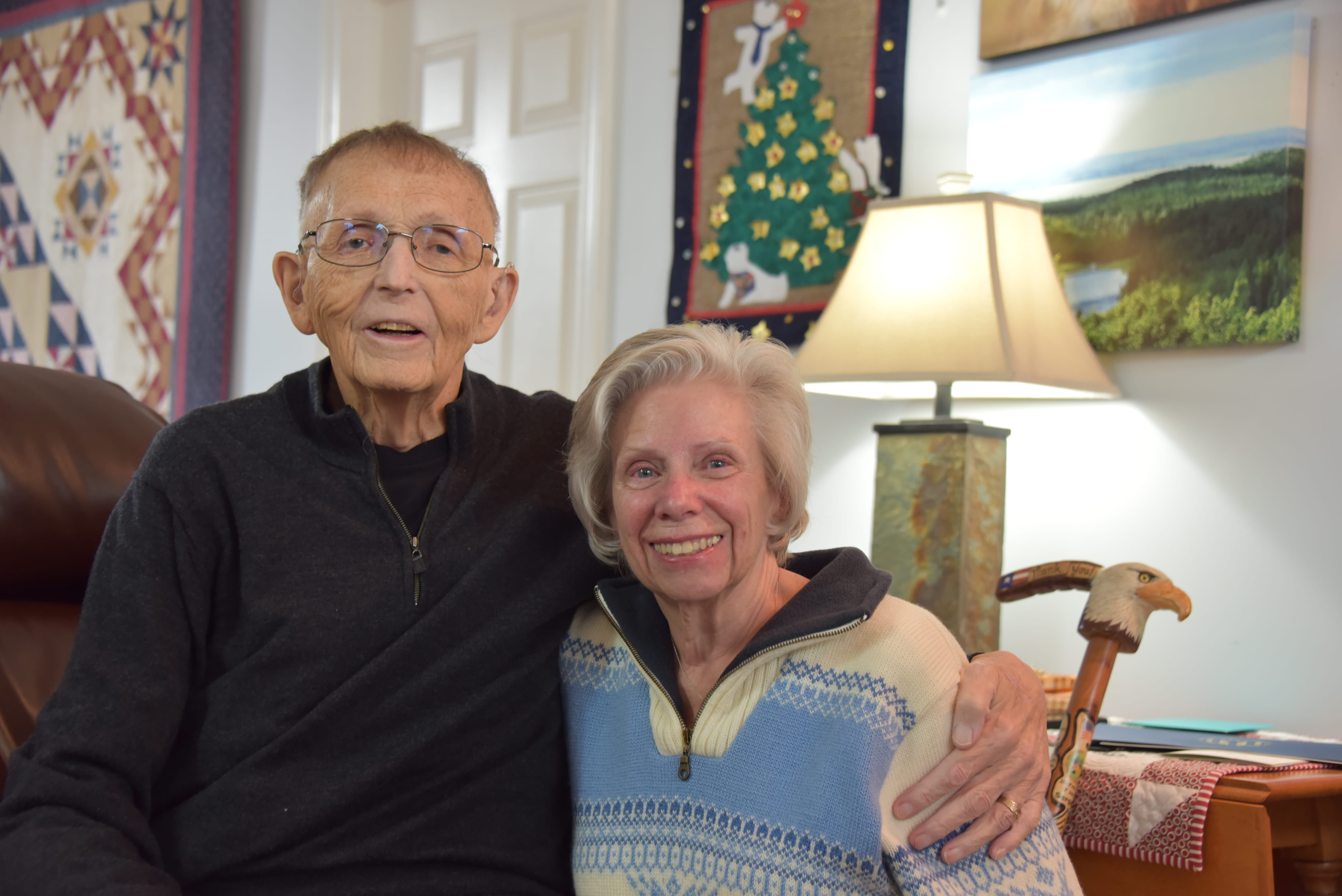 Vietnam veteran Danny Walburn and his wife Mary