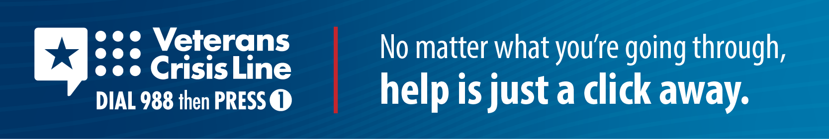 Veterans Crisis Line information photo