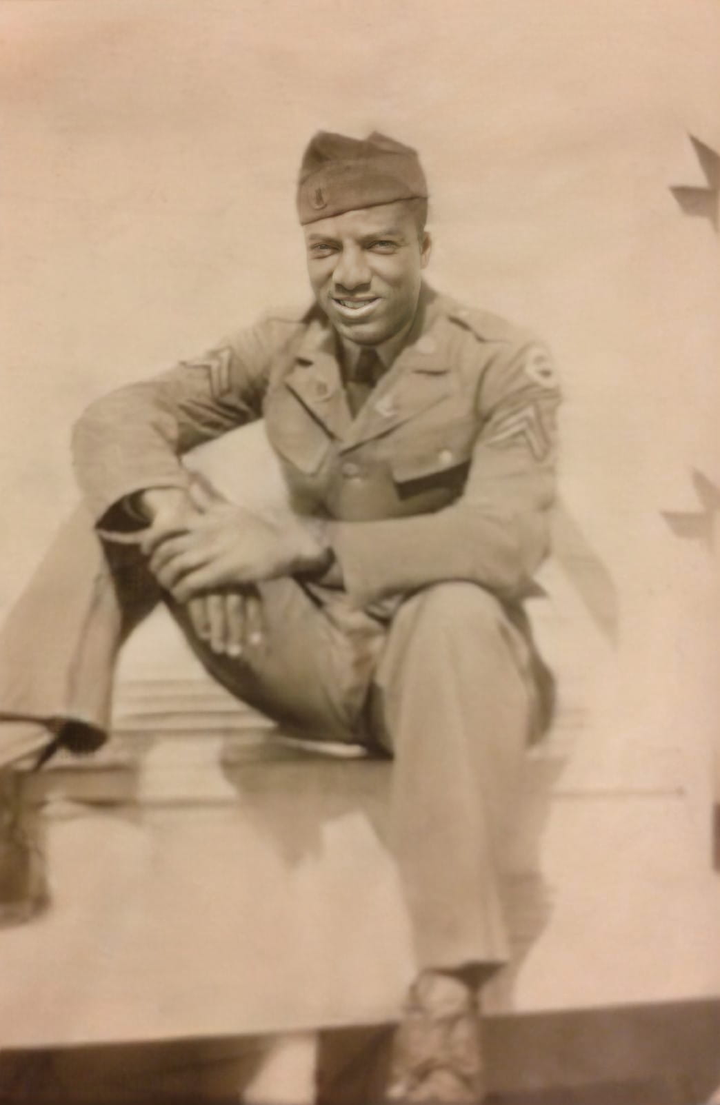 Army Cpl. Robert Holt during WWII