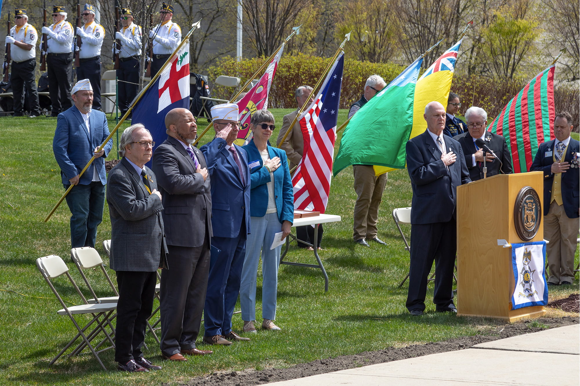 SAR Liberty Tree dedication