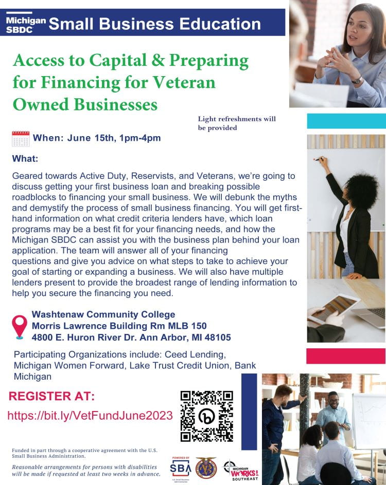 Access to Capital and Preparing for Financing for Veteran Owned Businesses