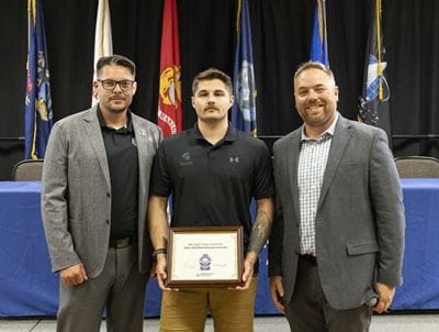 Pictured left to right: MVAA Deputy Director Todd Butler, Andrew Branam and MVAA Education Analyst Joe Saur.