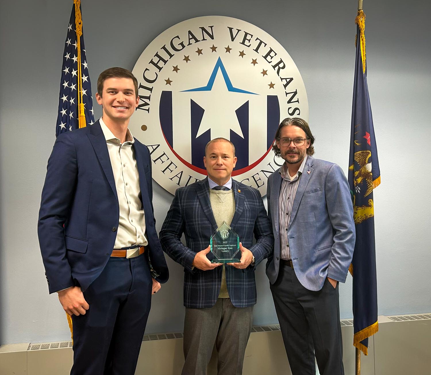 Michigan State Lottery Award Presentation