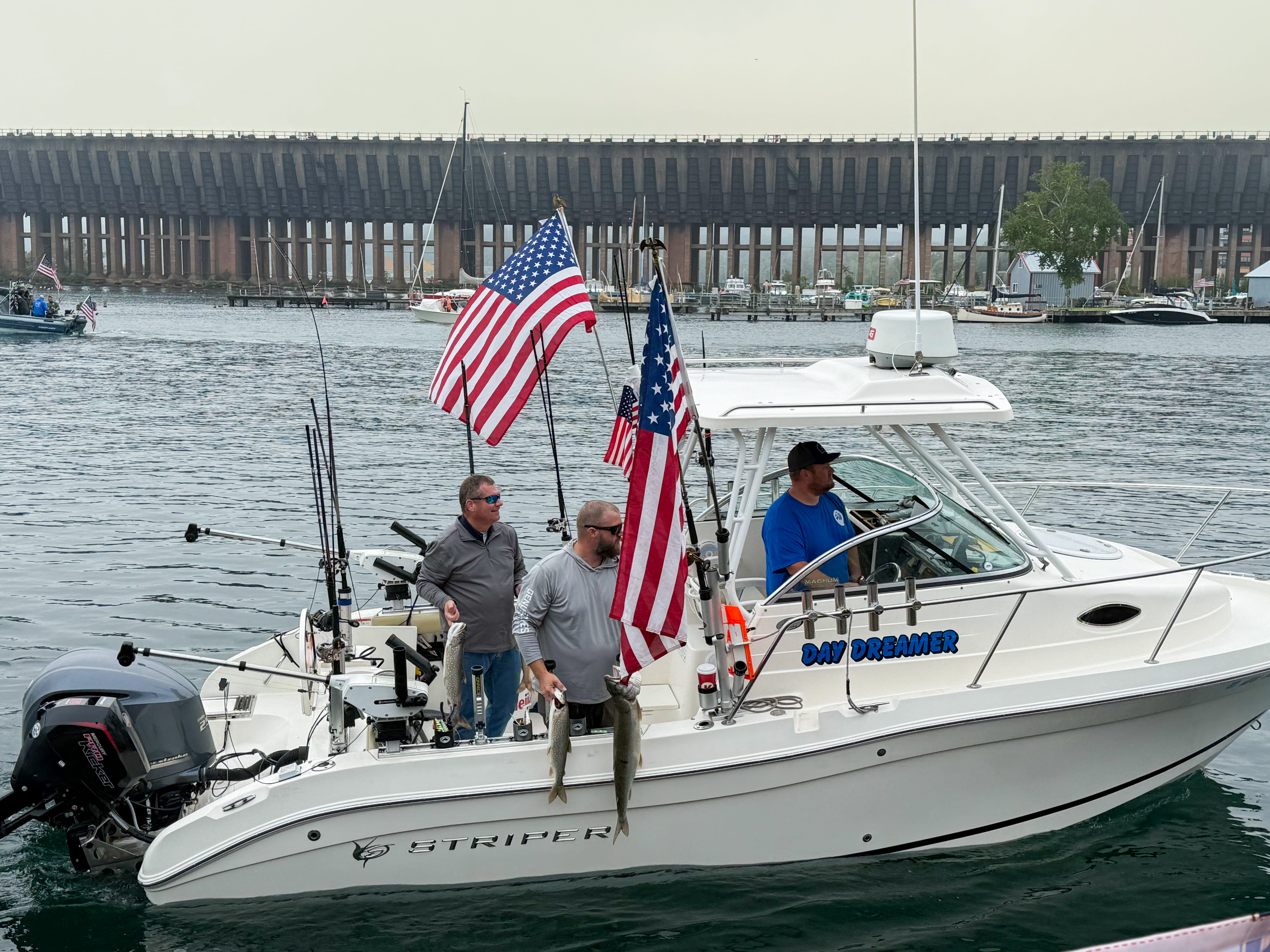 MVAA director Sabo participates in the South Shore Fishing Association Veteran's Fishing Day with fellow veterans