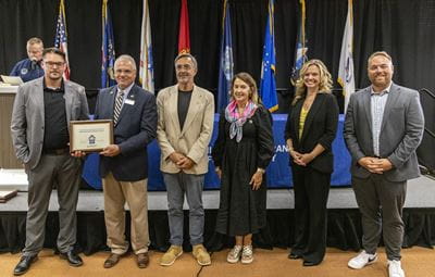 Pictured left to right: MVAA Deputy Director Todd Butler, Tom Pitock, Domenico Grasso, Gabriella Scarlatta, Amy Finley and MVAA Education Analyst Joe Saur.