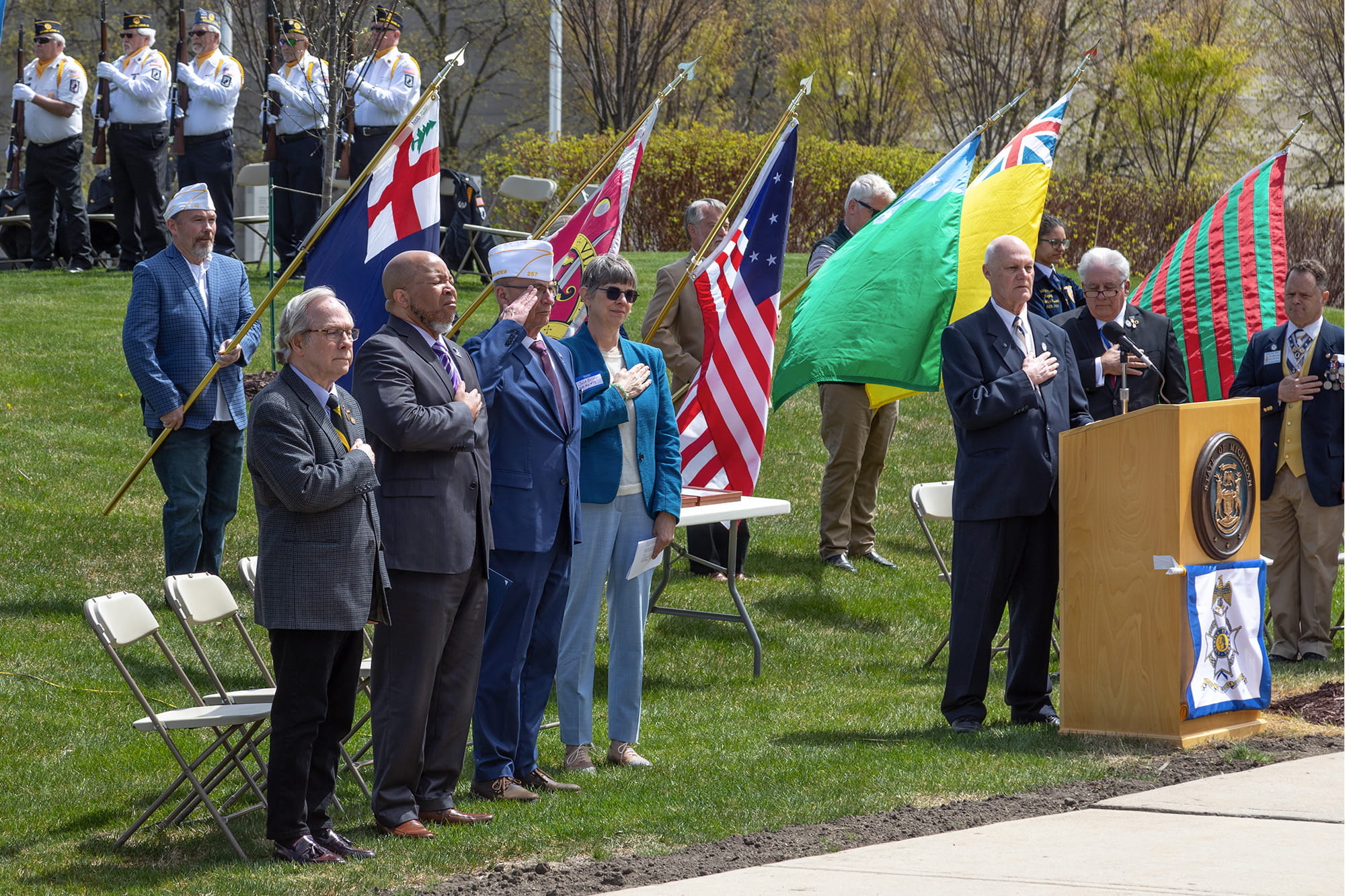 SAR Liberty Tree dedication