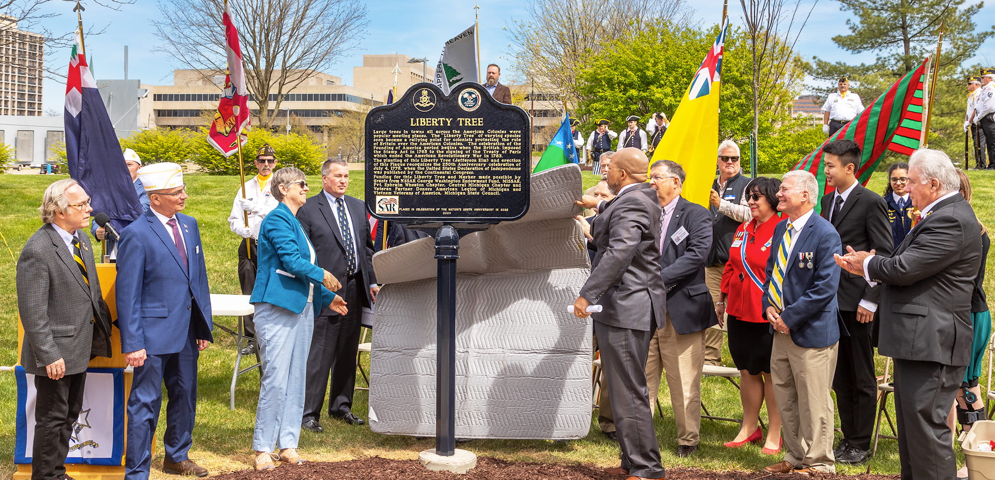 SAR Liberty Plaque dedication
