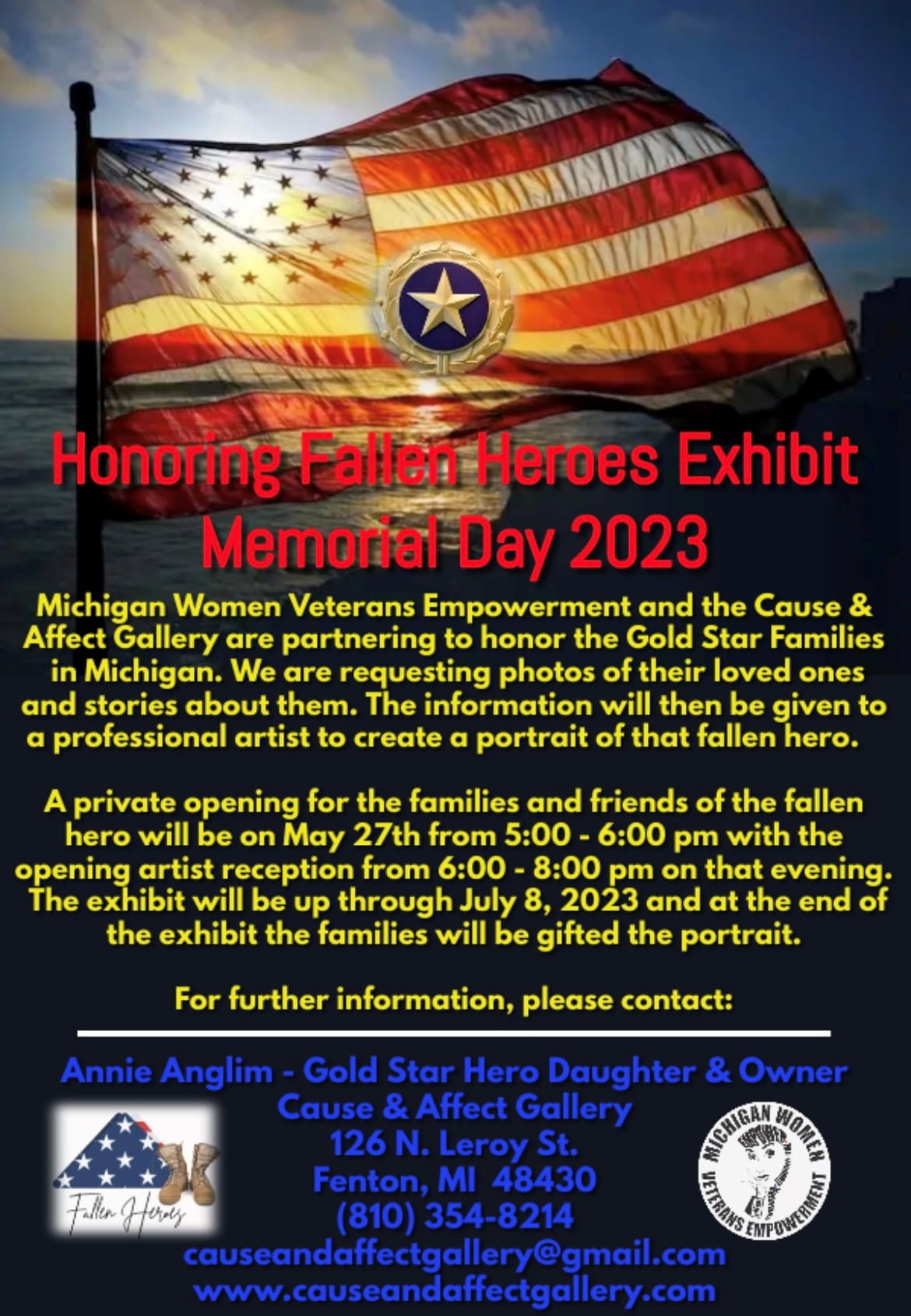Honoring Fallen Heroes Exhibit Memorial Day 2023