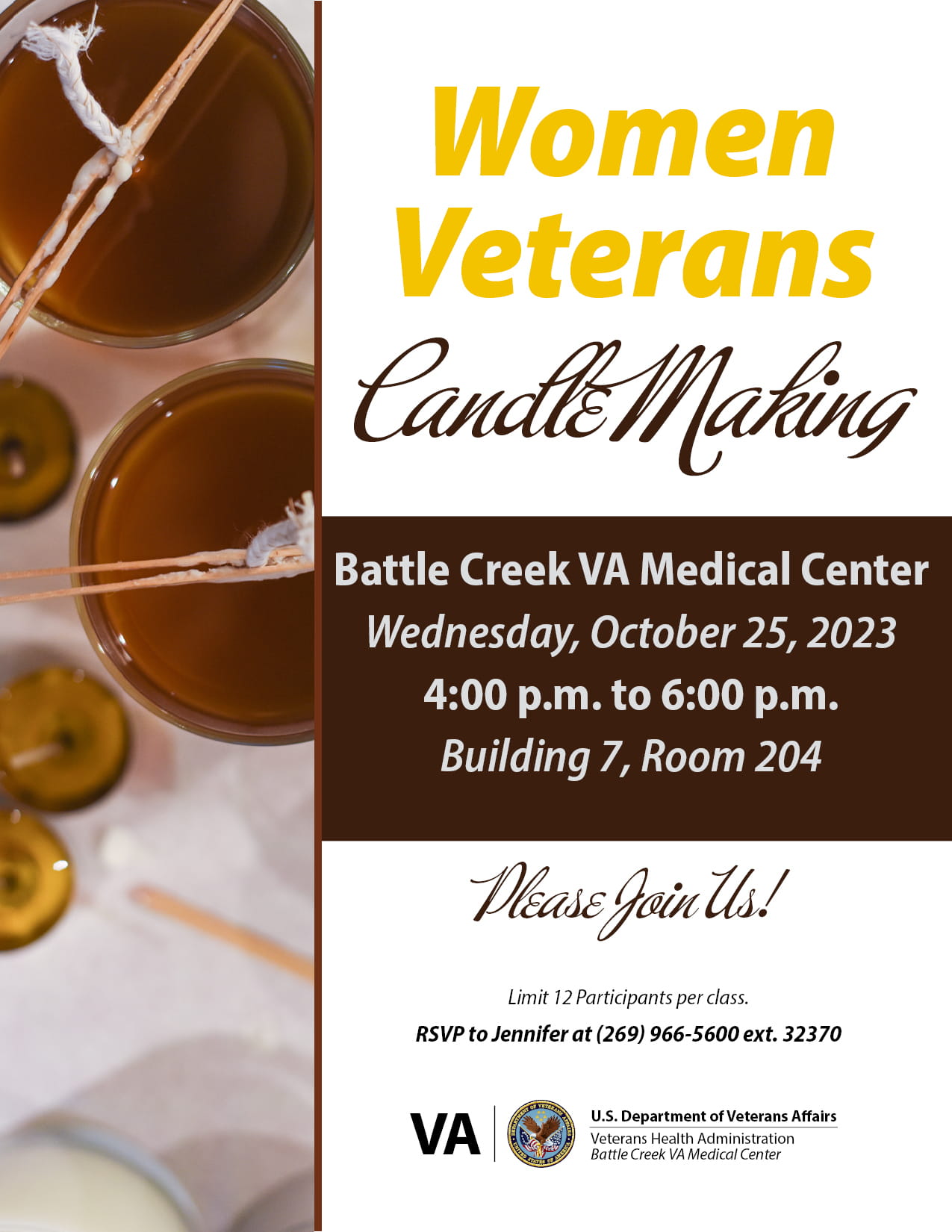 Women Veterans Candle Making