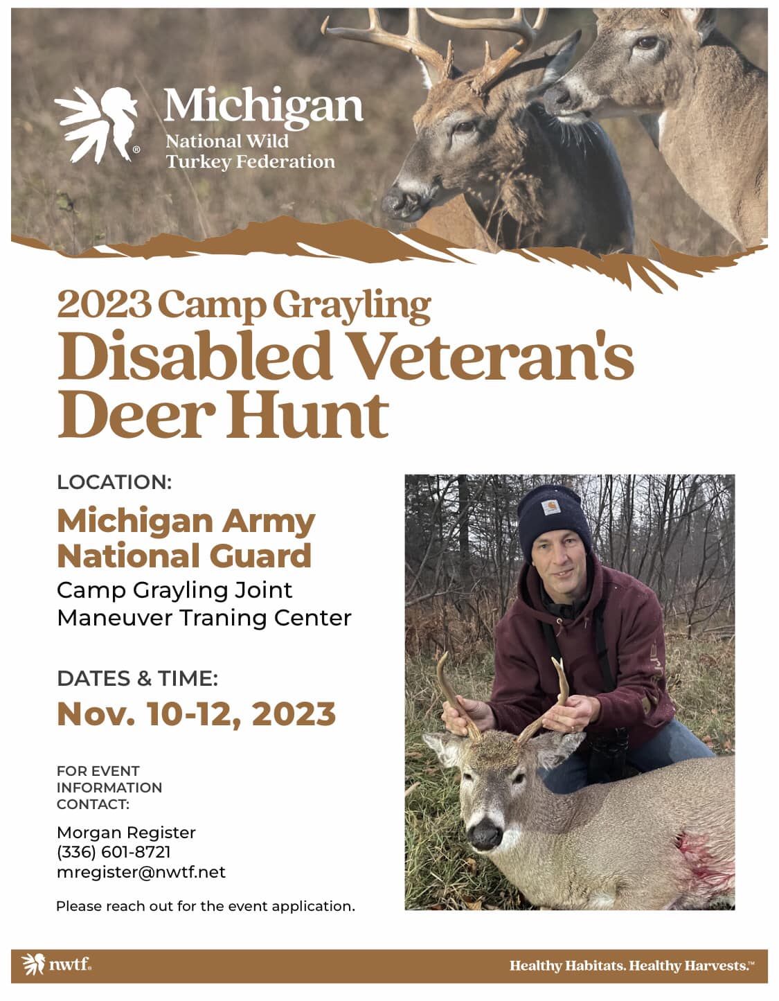 Disabled Veterans Deer Hunt event flyer