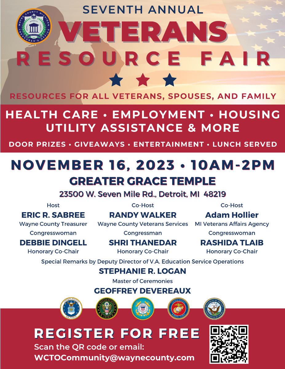 Seventh Annual Veterans Resource Fair event flyer