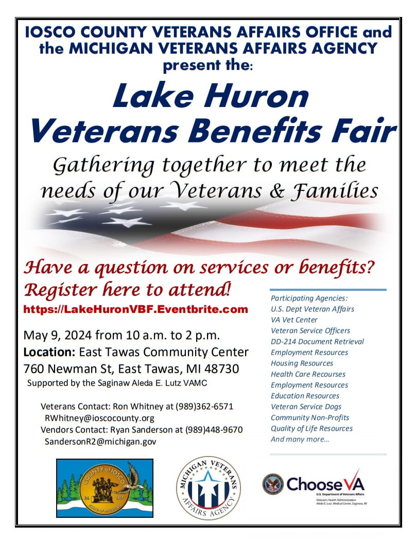 East Tawas Veterans Benefits Fair