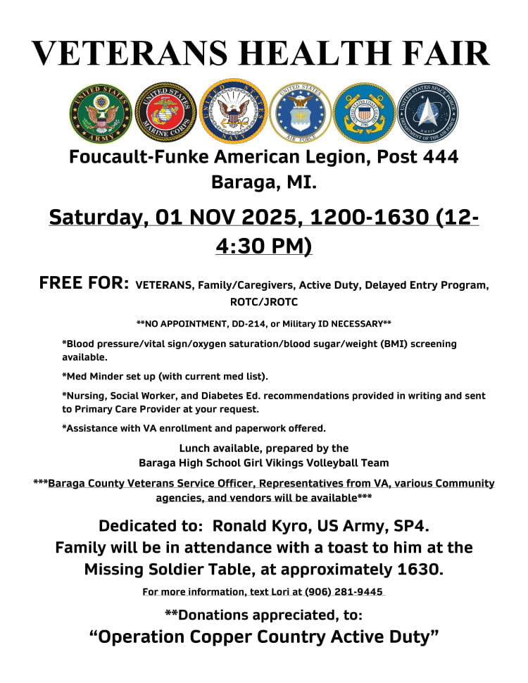 Baraga Health Fair