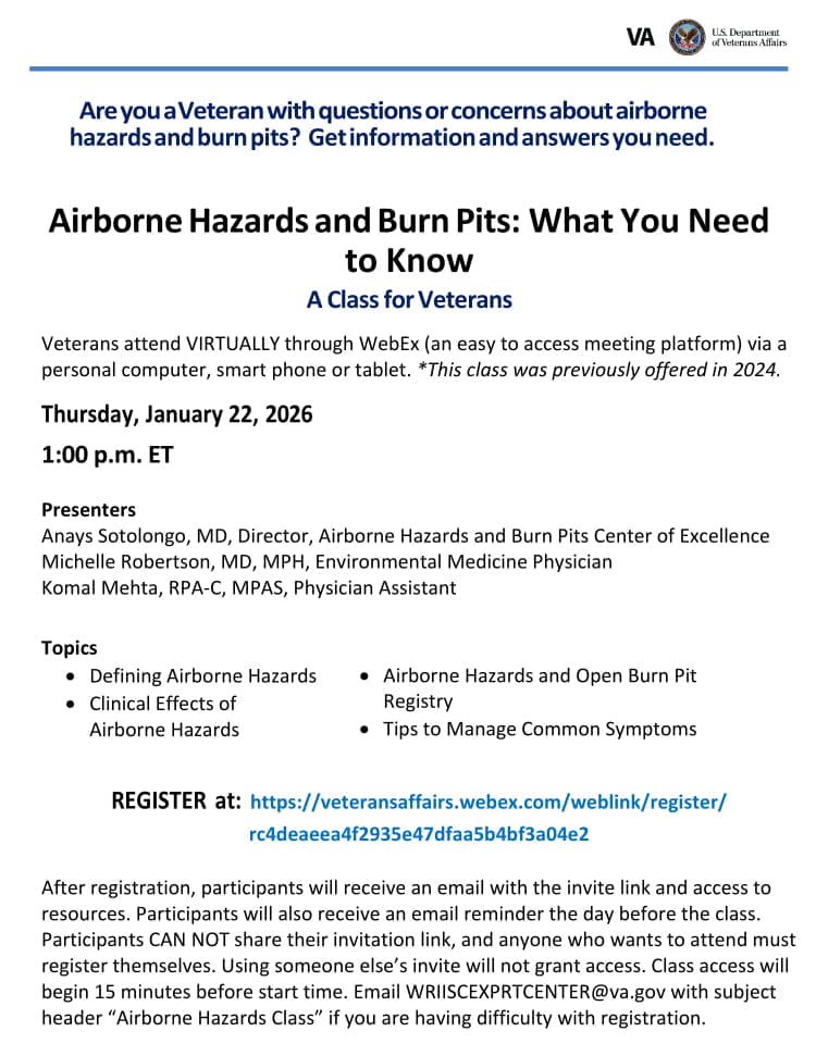 Airborne Hazards Webinar