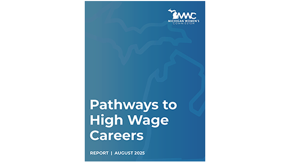 Pathways to High Wage Careers report cover with title over blue background
