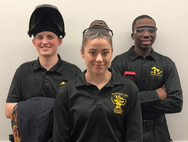 3 MYCA with eye gear and head gear on