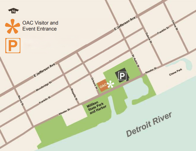 OAC and Milliken State Harbor parking map