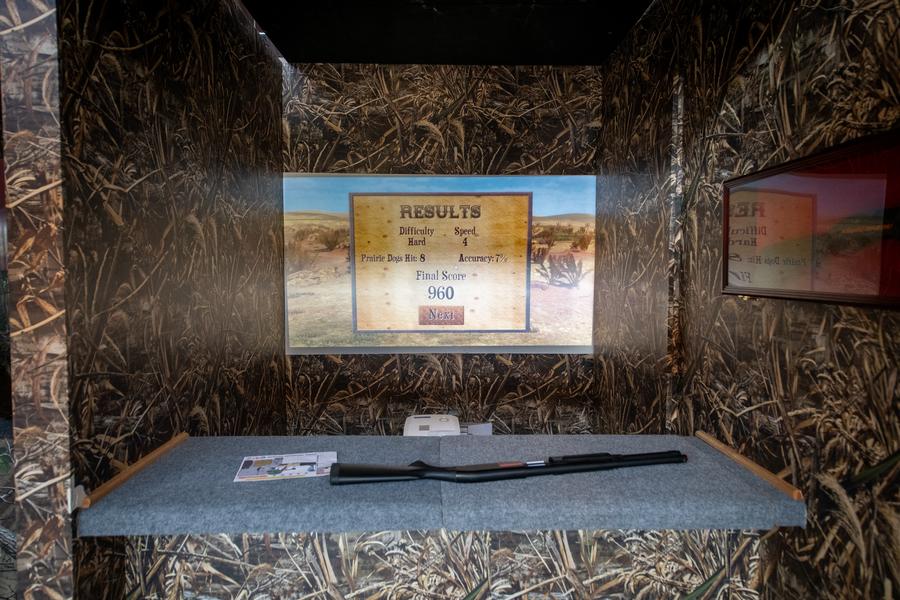 OAC hunting simulator with score screen shown