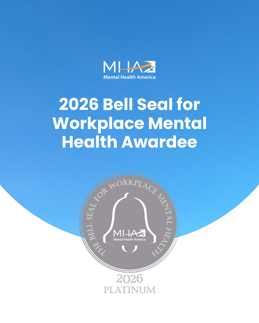 Mental Health America Bell Seal Platinum Award
