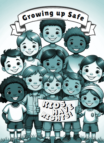 Growing Up Safe Coloring Book Cover Page