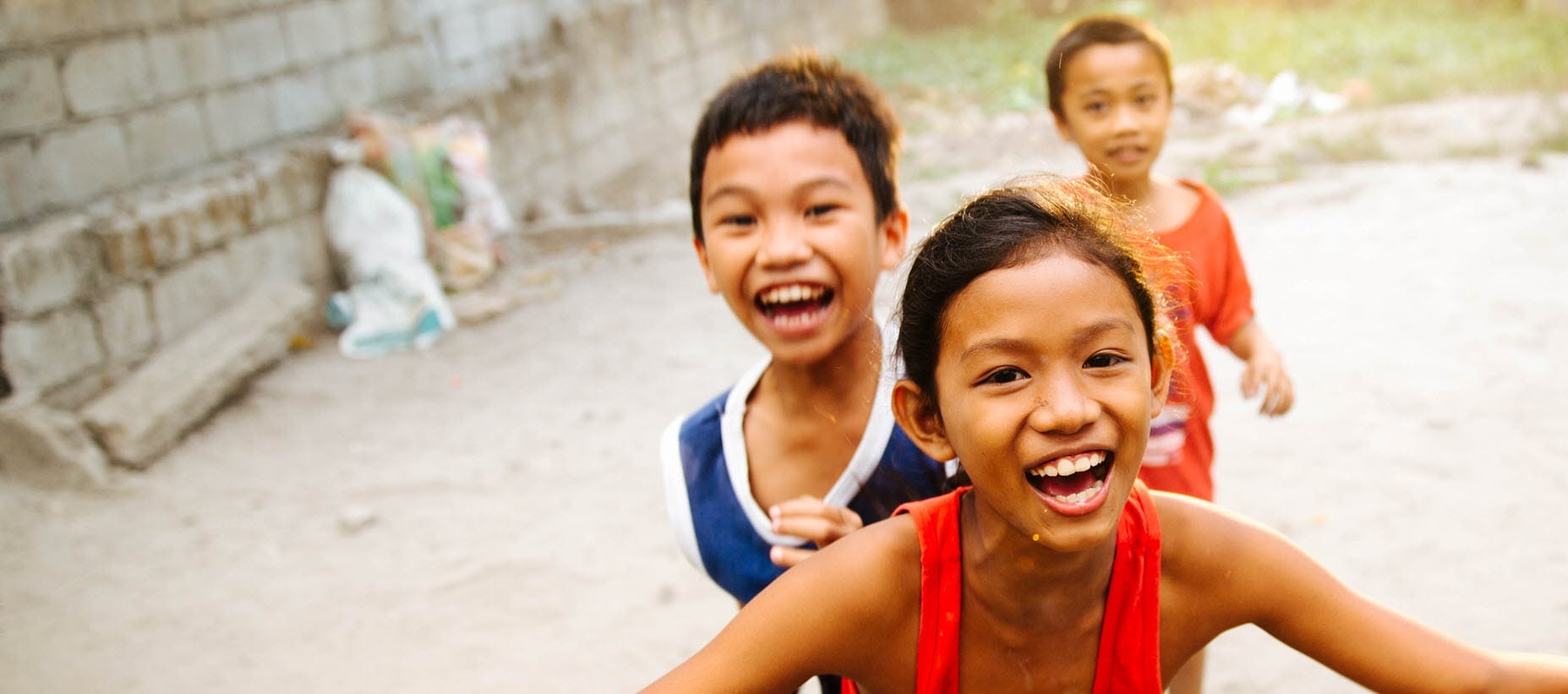 Image of 3 children playing