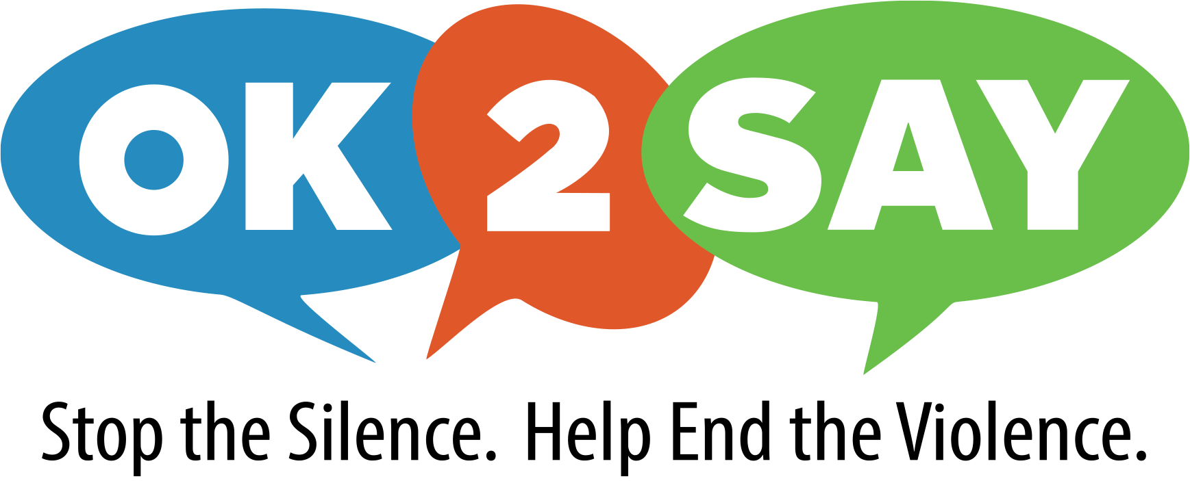 OK2SAy Logo with black color tagline