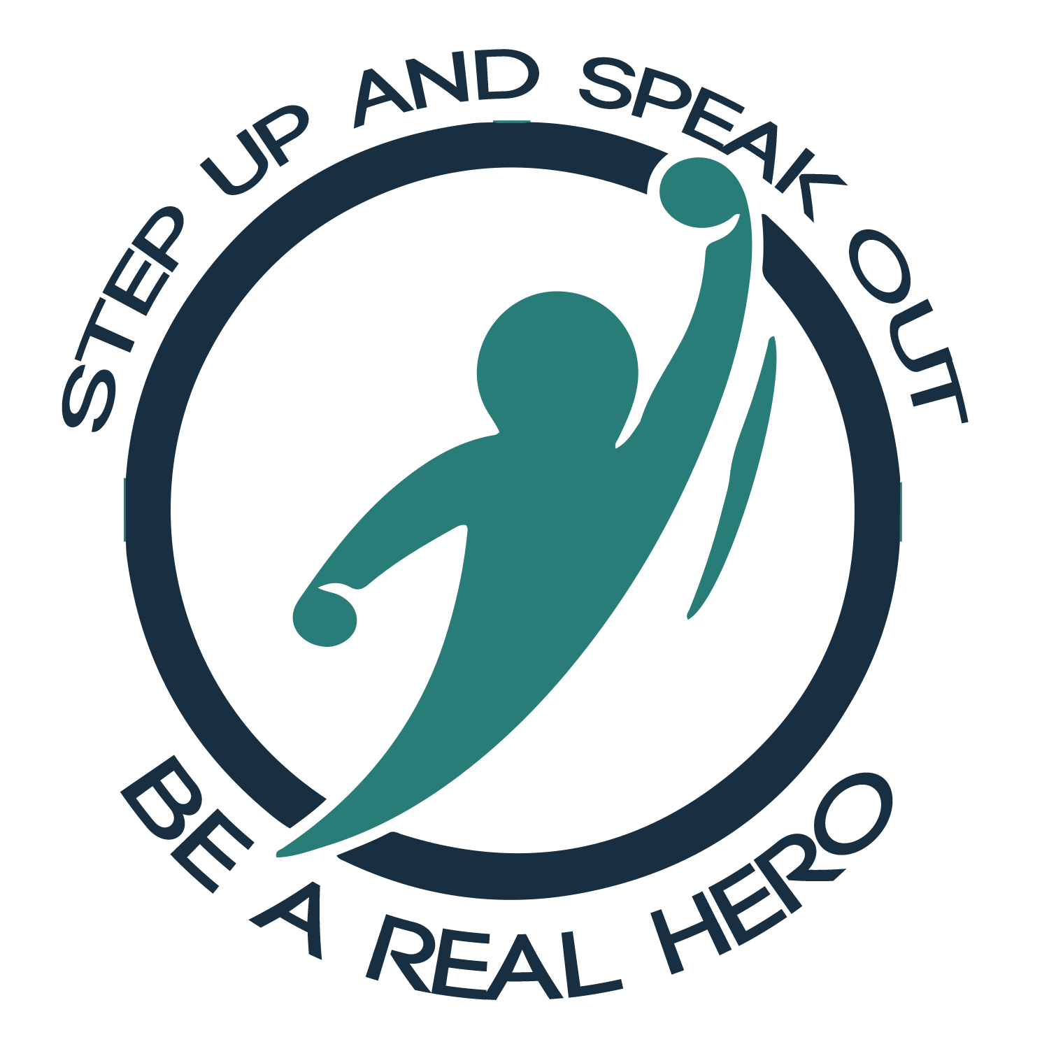 Icon logo - Step up and speak out, Be A Real Hero