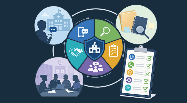 Checklist Graphic with Blue Background
