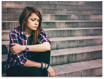 Girl Worried about a Friend