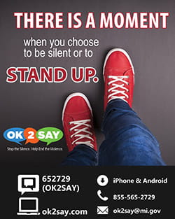 OK2SAY Poster - There is a moment to stand up