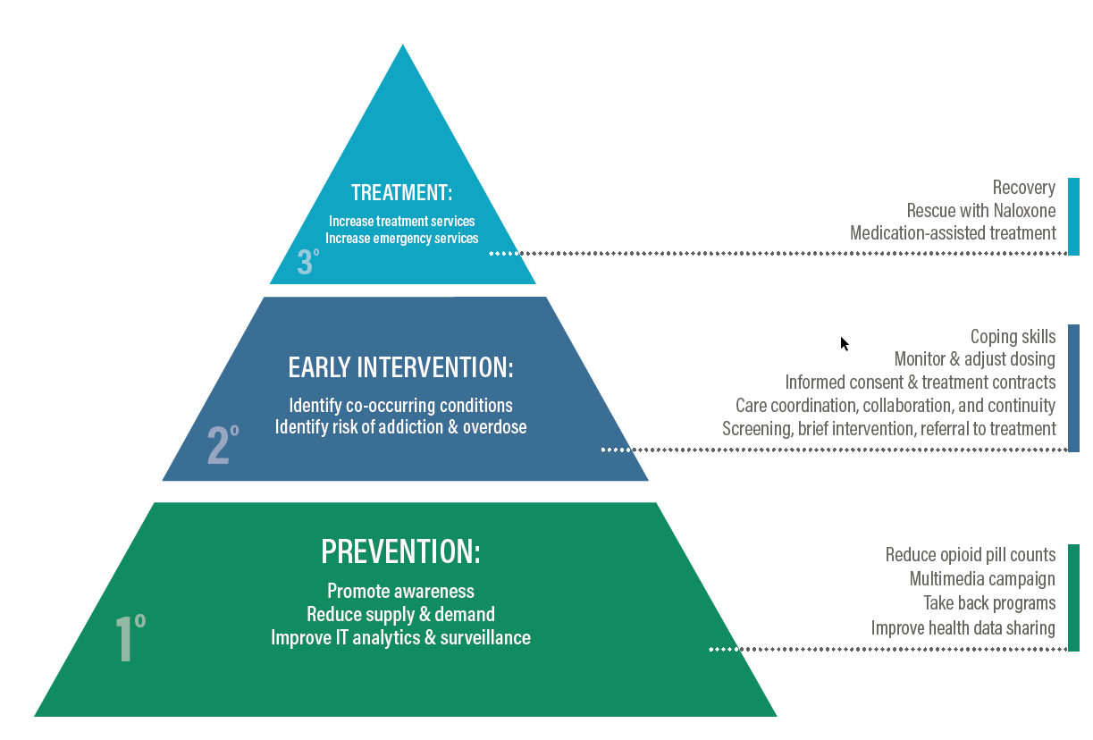 Opioid Prymid - Prevention, Early Intervention, Treatment
