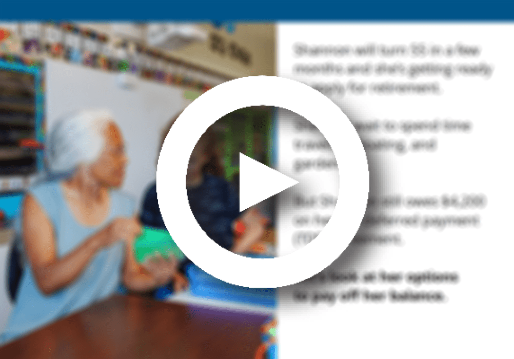 Paying Off a TDP Agreement e-learning module