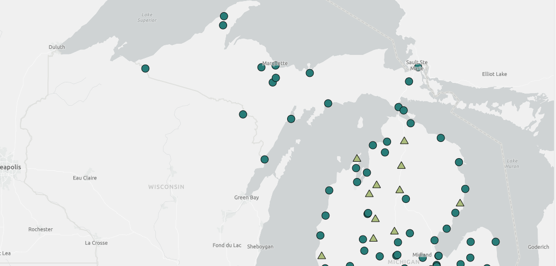 Preview of the IPP WWTP PFAS interactive map